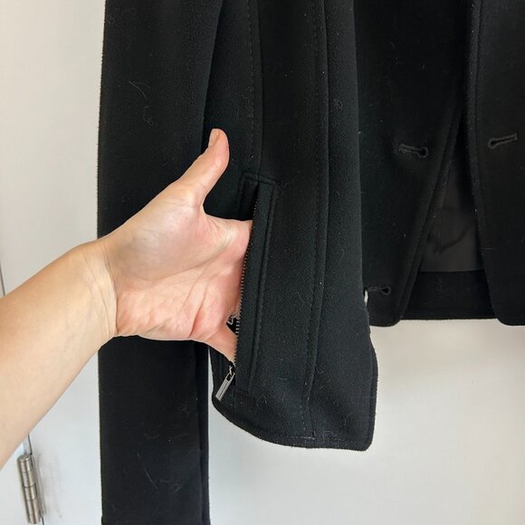 BCBGMAXAZRIA Wool cropped military style jacket - Picture 2 of 5